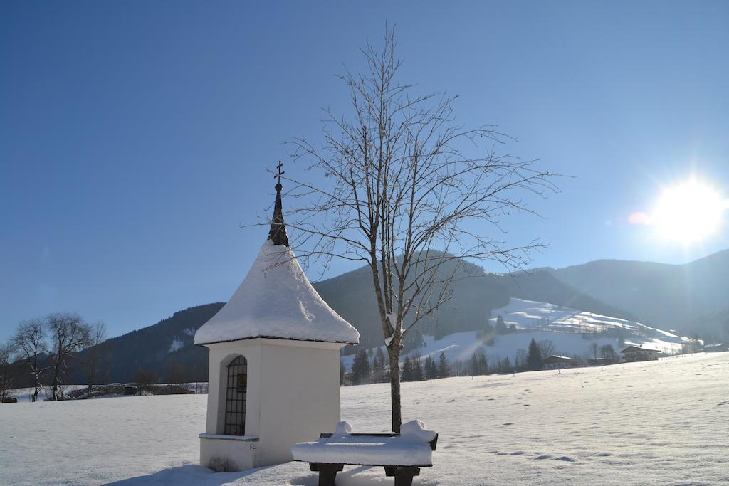 Pension Restaurant Dorfalm Leogang Esterno foto