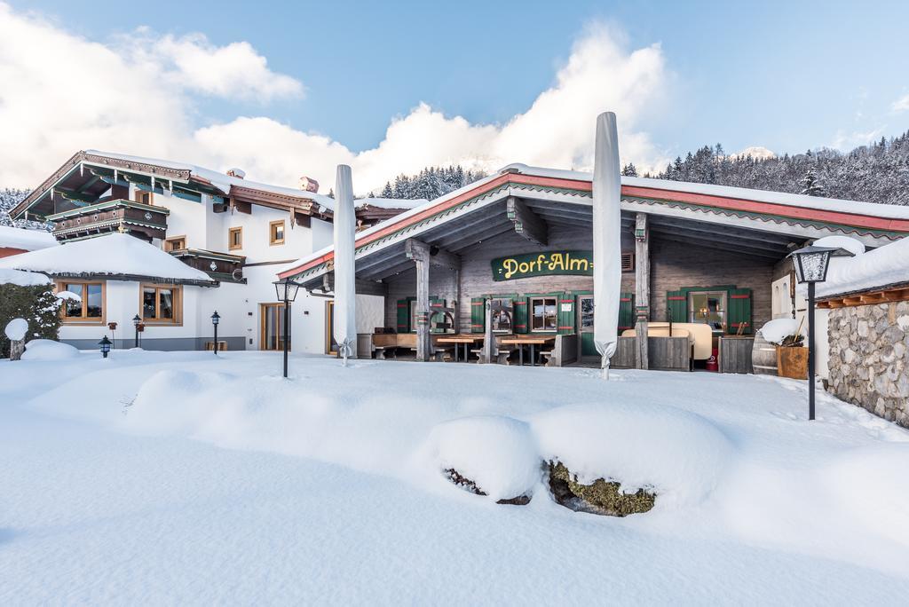 Pension Restaurant Dorfalm Leogang Esterno foto